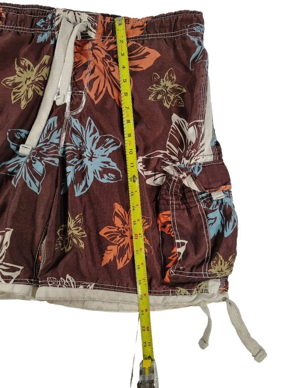 Men's Large Multicolor Floral Tropical Themed No Boundaries Swimshorts